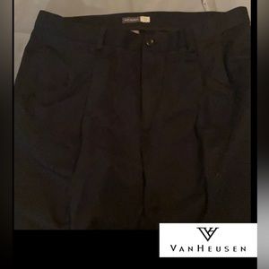 Van Heusen Men Black Khaki Pants Size 36